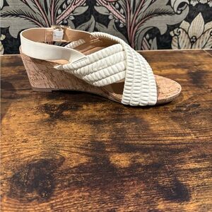 Market & Spruce Cream Woven Wedges